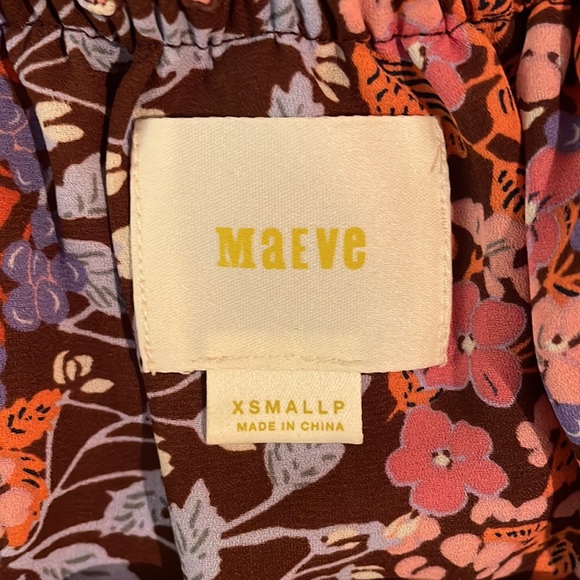 Maeve floral polyester top (Anthropologie) - Picture 5 of 7